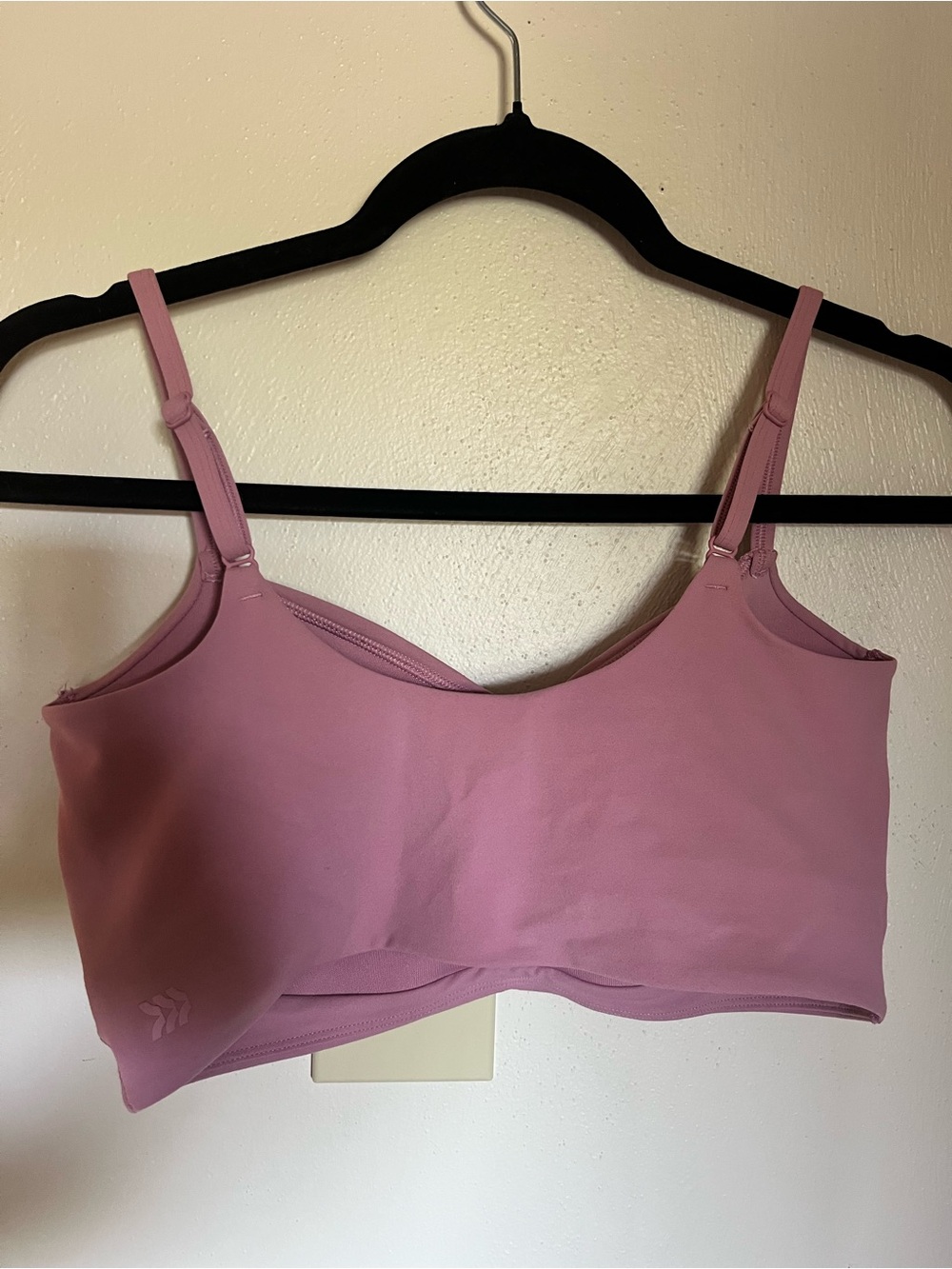 Mauve Ruched Bralette Sports Bra - Picture 2 of 3